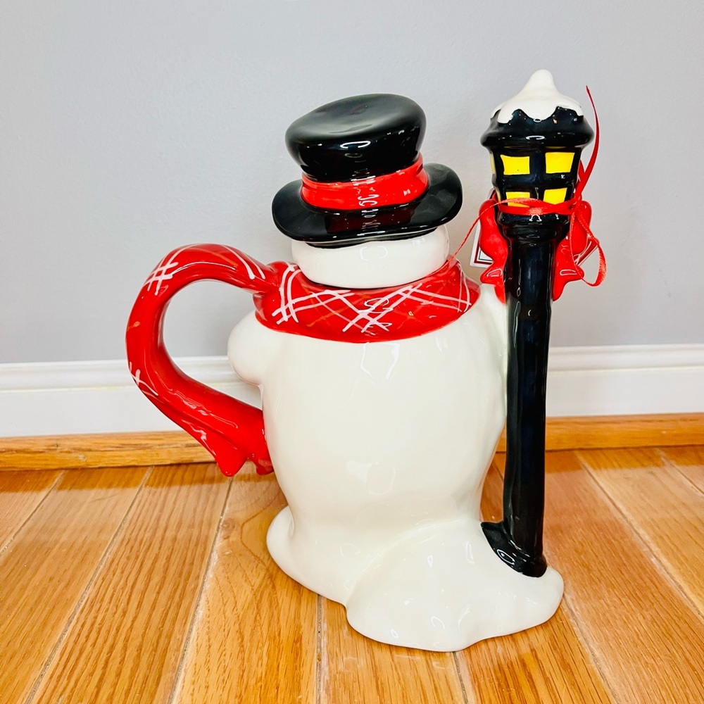 New Blue Sky Snowman Teapot - Picture 7 of 10